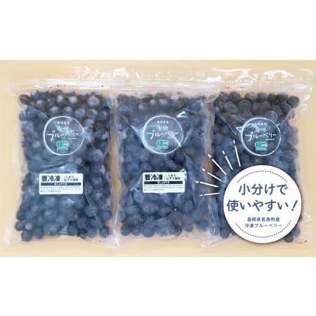 ふるさと納税 冷凍有機ブルーベリー 1.2kg（400g×3袋） 島根県邑南町