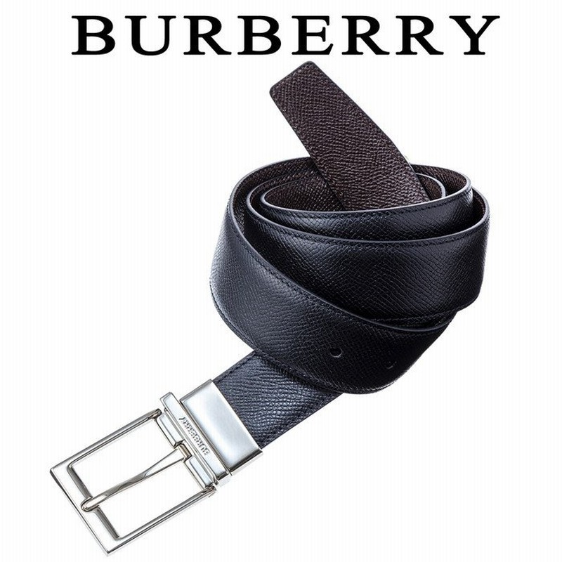 バーバリー ベルト メンズ リバーシブル レザー チャコール ブラック Burberry 通販 Lineポイント最大0 5 Get Lineショッピング