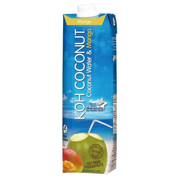 KOH KOH COCONUT 酷椰嶼 椰子芒果汁1000mlX12入/箱(兩箱)-共24入