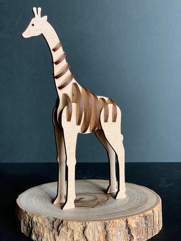 3D立體動物拼圖 長頸鹿Giraffe