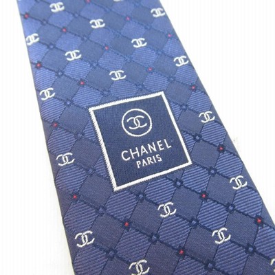 CHANEL シャネル ネクタイ ネクタイ ブルー系 シルク メンズ