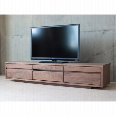 大川家具 テレビボード 幅180 無垢材 テレビ台 ローボード ウォールナット オーク 北欧 おしゃれ ナチュラル クラシックモダン 低い 日本製 高級 完成品