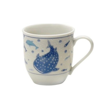 日本沖繩限定 鯨鯊 輕量マグ （馬克杯）  尺寸：8.3*8.7cm