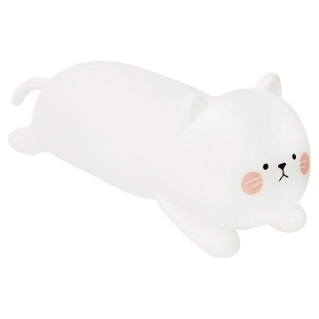 Kinyo 抱枕貓暖光拍拍燈  抱枕貓 白色