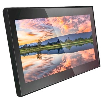 逸奇 10吋防刮鏡面數位相框 (黑色) - 時尚簡約 清晰呈現美好回憶  260 x 171 x 25mm