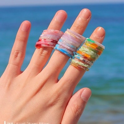 ホマイカリング5ｐｃｓ 指輪 韓国ファッション デイリー プチプラ 可愛いおしゃれコーデk Pop 通販 Lineポイント最大get Lineショッピング