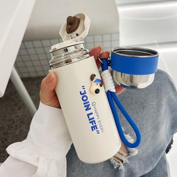 免運🎄水杯新款多巴胺保溫杯女生高顏值便攜式帶蓋泡茶杯子ins保溫杯 保溫瓶 水壺 咖啡杯 吸管杯 隨行杯  環保杯