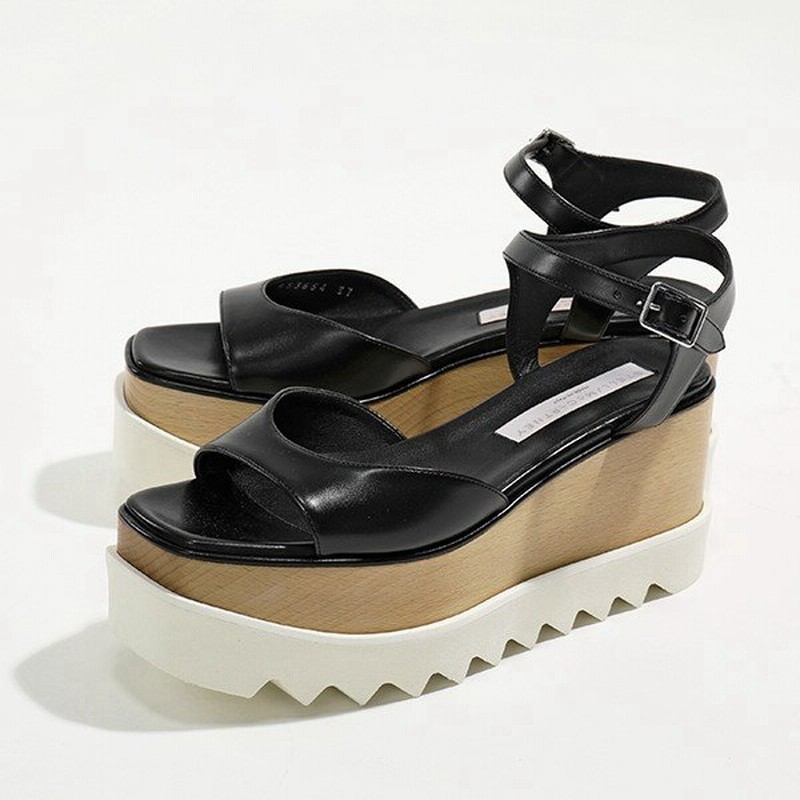 Stella Mccartney ステラマッカートニー W0xh0 1000 エコレザー ストラップサンダル プラットフォーム 厚底 シャークソール 靴 レディース 通販 Lineポイント最大0 5 Get Lineショッピング