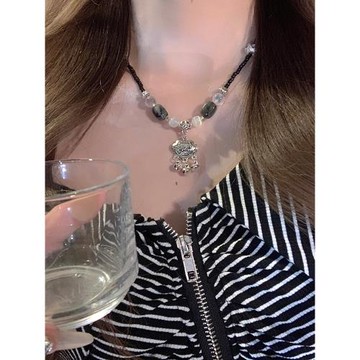 平安~新中式民族風平安鎖鈴鐺項鏈氣質古風小眾輕奢設計感頸鏈女