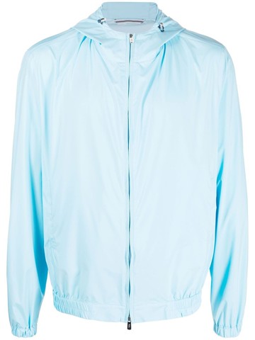 Fedeli - one-tone zip-up jacket - men - Polyester - XL - Blue