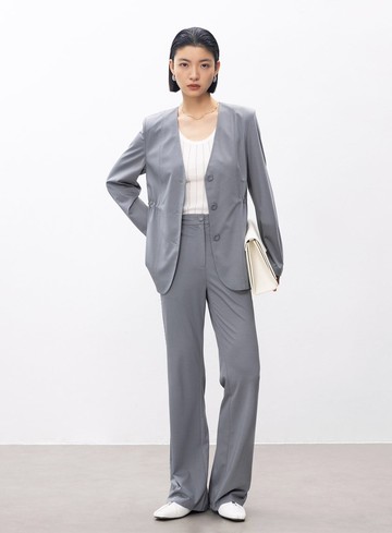 涼感天絲內抽繩西裝外套