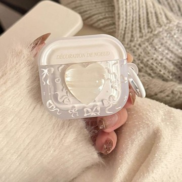 ins韓系貝殼紋愛心 適用 蘋果 AirPods Pro3 1 2 3 4代 藍牙耳機殼 Pro/Pro2保護套 防摔殼