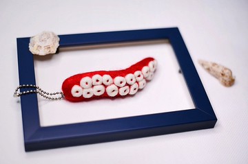 【手作羊毛氈】海底生物章魚腳吊飾