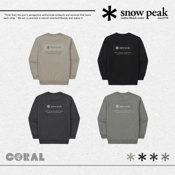 SNOW PEAK Woven Patch Sweatshirt 梭織補丁圓領衛衣