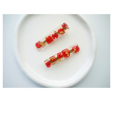 花瓣透明感髮夾 | 鴨嘴夾 | hair clip | 新品