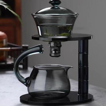 玻璃半全自動茶具套裝懶人功夫茶具泡茶器茶壺家用宮燈磁吸煮茶器