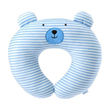 Fees BEBE 寶貝熊護頸枕  藍色  30 X 31cm