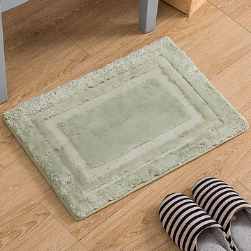 G+居家 記憶綿 毛絨彈力止滑墊 加厚  60 x 40cm  蘋果綠  1個