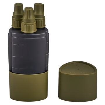 Snowridge 衛士 野外擠醬瓶套裝/調味罐組 三合一收納便攜  綠色 + 黑色  1組