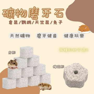 小寵磨牙石 添加鈣質磨牙石 鼠兔磨牙石 火山岩礦物磨牙小寵磨牙石 倉鼠/黃金鼠/三線鼠/天竺鼠/兔子磨牙用品 倉鼠玩具