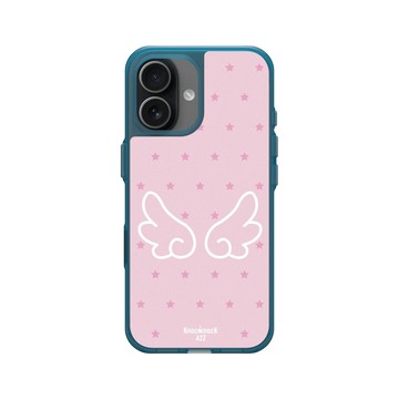 iPhone 17 Clear (相機按鈕) 夜幕藍 - Knock Knock A2Z - 霓虹邱比特
