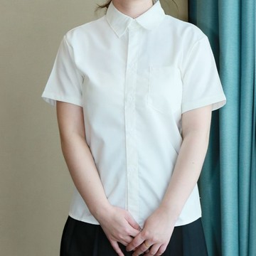 白色襯衫男女同款外搭長短袖商務西裝結婚職業工裝襯衫 AJ282