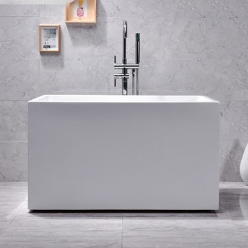 優樂悅~亞克力獨立式小戶型深泡坐凳浴缸家用日式成人迷你薄邊網紅小浴盆