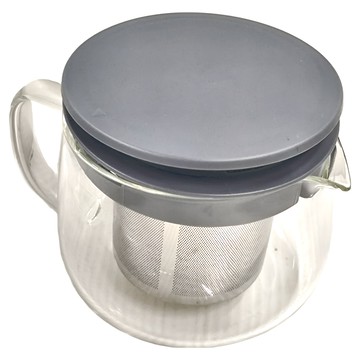 cafe lente 慢拾光 碳本色玻璃濾茶壺 600ml  單一顏色  1個