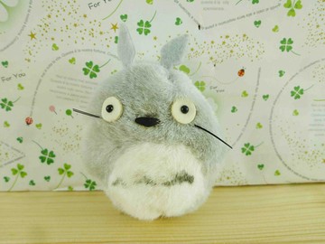 【震撼精品百貨】となりのトトロTotoro 絨毛別針-龍貓造型-灰 震撼日式精品百貨