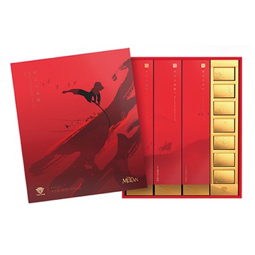 大益普洱熟茶｜迪士尼聯名 木蘭小金磚禮盒 140g ｜「茶有大益」