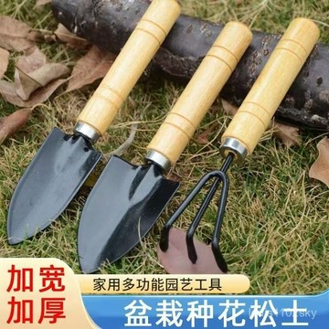 臺灣🚍8H出🉑挖野菜神器挖蒜錳鋼小剷子挖薺菜園藝鐵剷種花挖土除草工具戶外剷