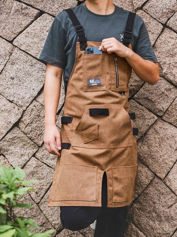 加厚圍裙日式戶外耐磨男女牛仔圍腰園藝師木工手作美發防水工作服【林之舍】