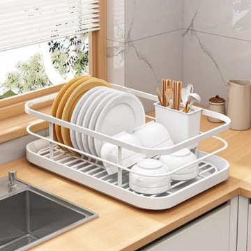 廚房碗碟碗盤瀝水架碗筷收納架臺面水槽置物架碗架放碗盤收納盒子
