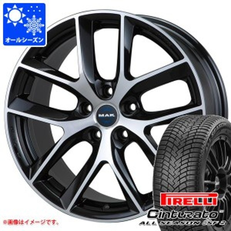 テスラ モデル3用 オールシーズンタイヤ ピレリ チントゥラート オールシーズン SF2 235/40R19 96Y XL MAK ボルテージFF  タイヤホイール4 LINEショッピング