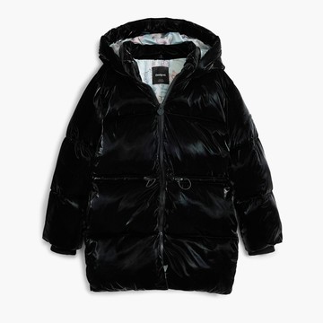 Desigual雲朵長版鋪棉外套
