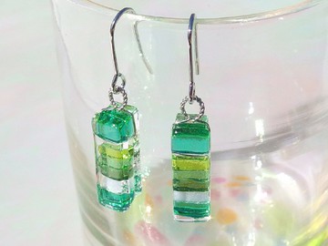 香玻璃（Kaoru [翡翠]）Aroma耳針/耳夾[金屬配件的選擇] [定做]