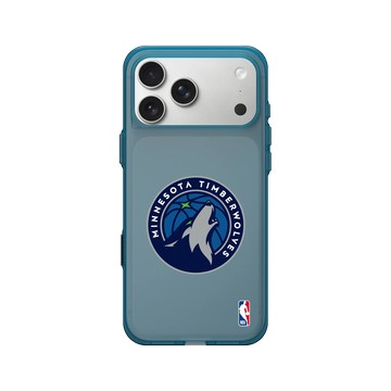iPhone 17 Pro Max Clear (相機按鈕) 夜幕藍 - NBA - Logo-明尼蘇達灰狼 Minnesota Timberwolves