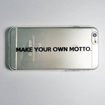 SO GEEK 手機殼設計品牌 THE MOTTO GEEK - MAKE YOUR OWN MOTTO款(透明)