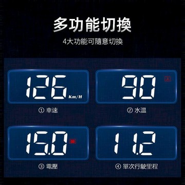 抬頭顯示器 [現貨 開發票] 水溫 電壓 車速 HUD 抬頭顯示器 M3
