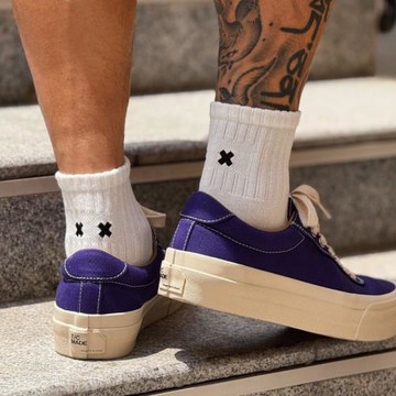 男短襪 | 后跟刺繡無骨中筒襪吸汗休閑百搭短筒運動襪