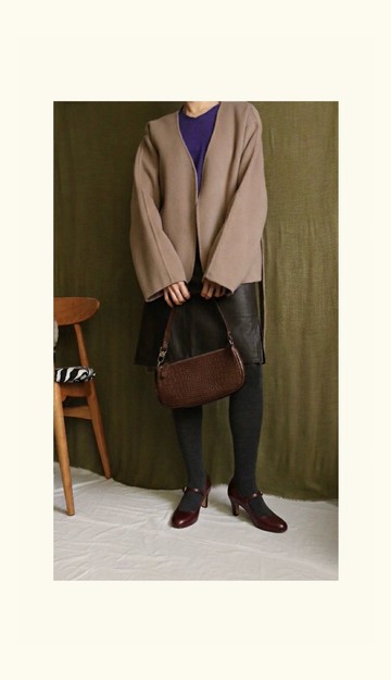 親膚Jules Jacket 高含量cashmere羊毛外套 灰棕已補貨