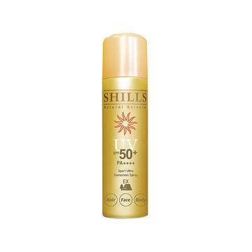 SHILLS SHILLS舒兒絲-很耐曬超清爽SPF50+戶外涼感防曬噴霧-極限戶外EX版90g/金罐(抗UV紫 外線隔離霜)