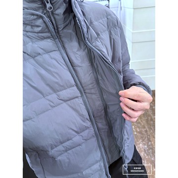 E7th.厚磅雙層可卸式拉鍊羽絨外套-深灰(E764082411)