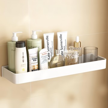 浴室置物架 整組可拆卸  50cm  白色  1個