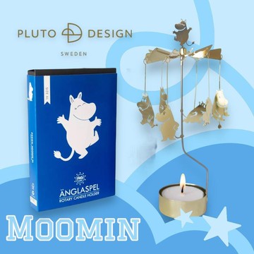 【PLUTO Design】嚕嚕米旋轉燭座(附蠟燭)-大型