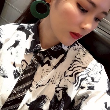 韓版時尚鋼琴ins領帶5cm男女學生音符個性土酷蹦迪嘻哈音樂窄領帶