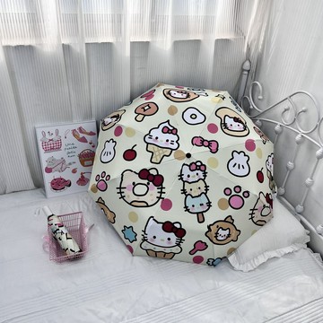 雨傘 陽傘 摺疊傘🎀 hellokitty雨傘全自動晴雨兩用太陽傘折疊防曬防紫外線遮陽傘可愛