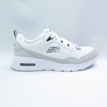 Skechers 150075WBK 女款休閒鞋 SKECH-AIR COURT RA 白/黑【iSport愛運動】