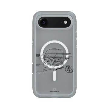 iPhone Air AirX 流變灰 - 迪士尼-星際大戰 Star Wars - 波巴費特-線稿風格白