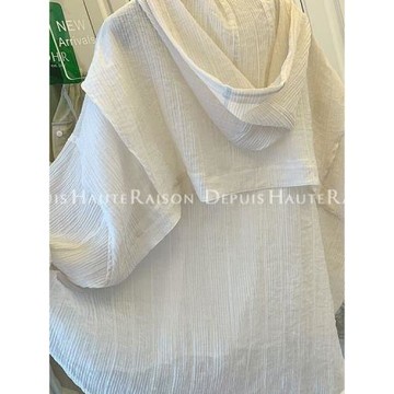 大碼2-300斤連帽防曬衣長袖襯衫女胖mm遮肚寬松設計感外搭上衣服